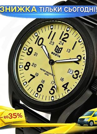 Ku часы мужские тактические universal fit besta command с двумя ремешками кварцевые армейские водонепр uni2l_k