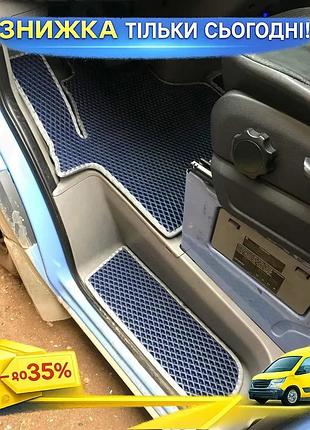 Килимки на пороги eva чорні для mercedes sprinter w906 2006-2018 3 шт гумовий захисний елемент для авто ku-22