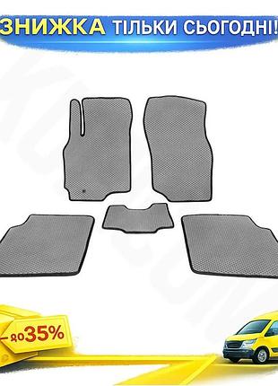 Килимки eva сірі для mitsubishi lancer 9 2004-2008 гумовий килимок для захисту салону автомобіля ku-22