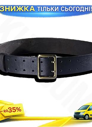 Ku офицерский ремень camotec universal fit портупея черный xxl натуральная кожа для военных и охранник uni2l_k