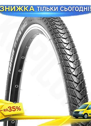 Покрышка велосипедная grey's obor 42-622 w3116 27tpi красная защита 5мм шина для велосипеда для городски ku-22