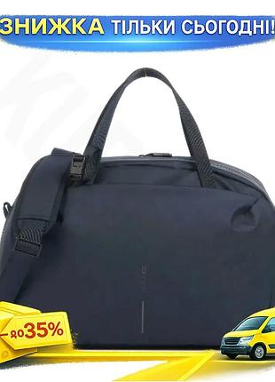 Ku дорожня сумка водостійка universal fit xd design синя для подорожей та відряджень рюкзак для речей uni2l_k