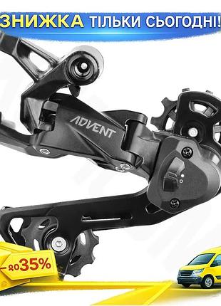 Ku задній перемикач microshift universal fit 1x9s для касет 40-46t із ємністю 41t для велосипеда перем uni2l_k