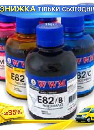 Чернила wwm epson stphoto black 200 мл водорастворимые для принтеров r270 r290 совместимые e82b ku-22