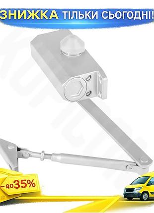 Ku доводчик дверей металевий universal fit gv-002-60 для вхідних та міжкімнатних дверей з регулюванням uni2l_k