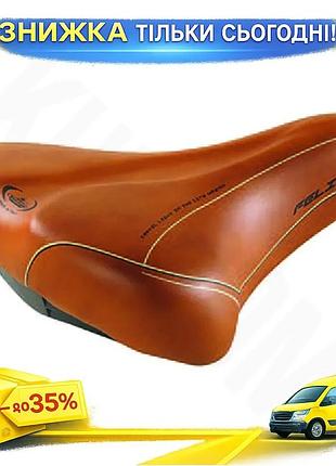 Ku седло велосипедное selle universal fit monte grappa feliz коричневое для мужчин и женщин комфортное uni2l_k
