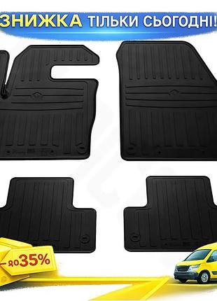 Килимки гумові stingray premium для range rover evoque 2012-2018 4 шт захисні килими для салону авто ku-22