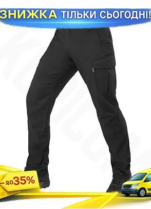 Ku штани camotec spartan universal fit 4.0 чорні для охоронців з вологозахисним просоченням тактичні uni2l_k