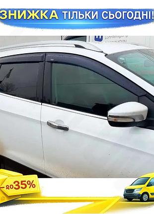 Вітровики hic для ford kuga escape 2013-2019 4 шт дефлектори вікон для захисту від дощу та бруду ku-22