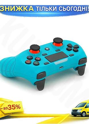 Ku геймпад brazzers беспроводной universal fit для ps4 с вибрацией и разъемом для наушников игровой ко uni2l_k