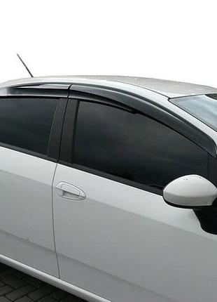 Ветровики на окна (4 шт., sunplex sport) для fiat linea 2006-2018 гг