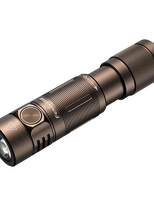 Ручной мини фонарик fenix e05r 400лм micro-usb бронзовый налобный светильник для туризма и походов ku-22