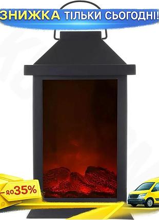 Ku декоративний камін blackfire universal fit з led підсвічуванням для дому та офісу імітація живого в uni2l_k