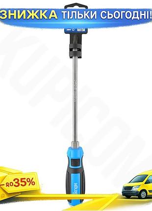 Отвертка molder ударная ph3x200mm крестовая с шестигранной опорой для закручивания крепежа винтов саморе ku-22