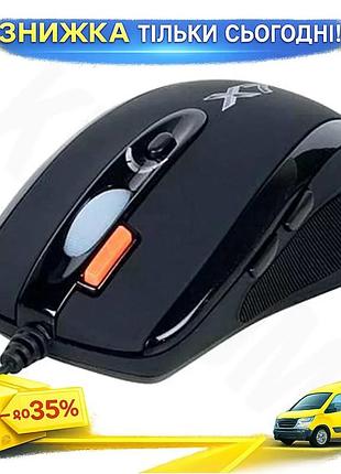 Ku мышь a4tech usb universal fit лазерная игровая черная 3600 dpi для геймеров с кнопкой тройного выст uni2l_k
