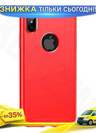 Ku чохол baseus soft universal fit case для iphone x xs червоний захисний чохол для смартфона проти уд uni2l_k