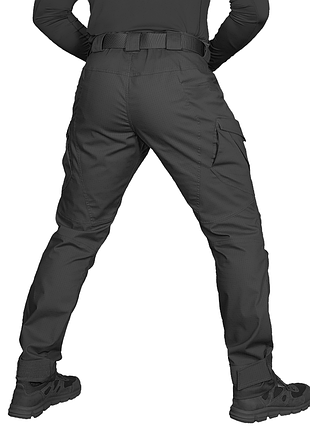 Ku брюки camotec герц universal fit rip-stop stretch черные для военных и силовых структур тактические uni2l_k 3
