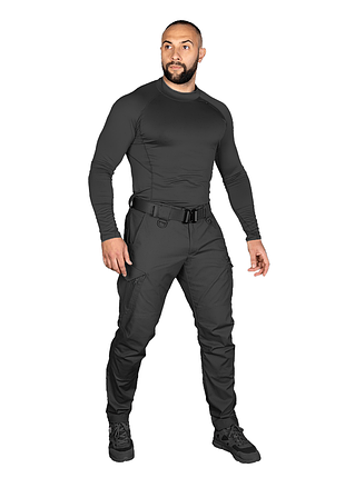 Ku брюки camotec герц universal fit rip-stop stretch черные для военных и силовых структур тактические uni2l_k 4