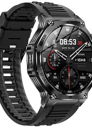 Ku умные смарт часы universal fit uwatch с bluetooth для android и ios черные фитнес браслет для здоро uni2l_k 6