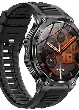 Ku умные смарт часы universal fit uwatch с bluetooth для android и ios черные фитнес браслет для здоро uni2l_k 8