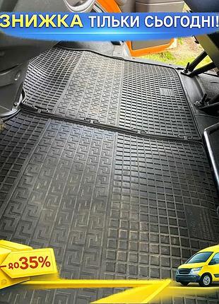 Гумові килимки 2шт polytep для fiat ducato 1995-2006 чорні модельні для захисту салону авто ku-22
