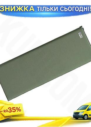 Ku коврик самонадувающийся terra universal fit incognita lux 7.5 wide зеленый комфортный туристический uni2l_k