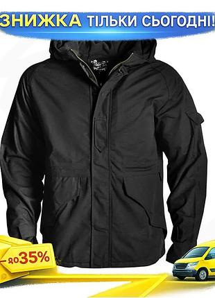 ©➀тактическая куртка han-wild g8p черная m водоотталкивающая флисовая подкладка для мужчин осень зима ku-22