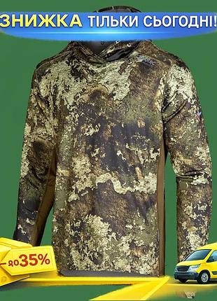 Ku лонгслив camotec chiton universal fit hood coolpass sj мужская спортивная одежда для активного отды uni2l_k