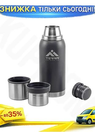 Ku термос terra incognita universal fit 1200 сірий вакуумний термос для гарячих і холодних напоїв з не uni2l_k