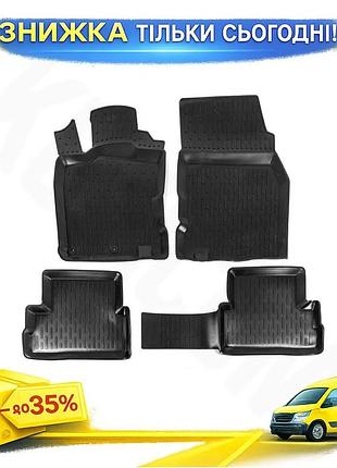 Гумові килимки niken 3d для nissan qashqai 2014-2021 4шт модельний килимок для захисту салону авто ku-22