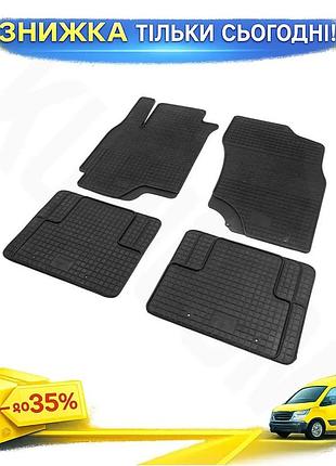 Гумові килимки 4 шт polytep для mitsubishi lancer 9 2004-2008 захисні килимки в салон авто ku-22