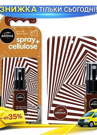 Ku ароматизатор aroma car universal fit spray 20мол exotic wood для автомобіля освіжувач повітря дерев uni2l_k
