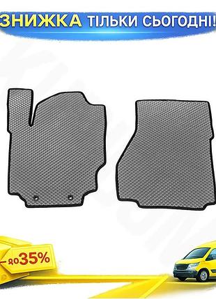 Килимки eva сірі для nissan nv200 2009-2023 2шт гумовий килимок для салону авто захисту від бруду ku-22