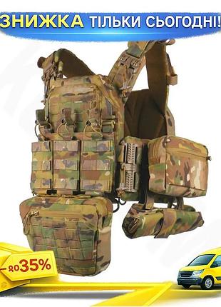 Ku комплект плитоноска kiborg universal fit gu gen.2 с 6 итогами черный мультикам бронежилет для военн uni2l_k