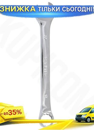 Ku ключ комбінований carlife universal fit 17мм універсальний гайковий ключ для автомобіля накидний кл uni2l_k