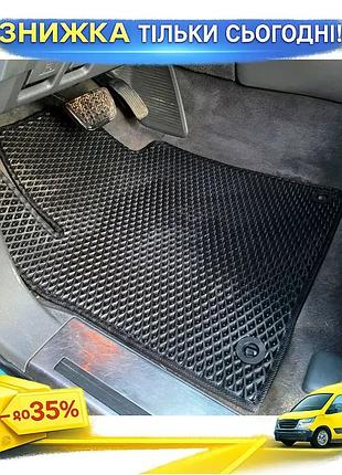 Килимки eva чорні для toyota land cruiser 200 2007-2012 гумові в штатні місця для захисту салону ku-22