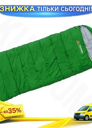 Ku спальный мешок terra universal fit incognita asleep wide 300 зеленое одеяло с капюшоном для кемпинг uni2l_k