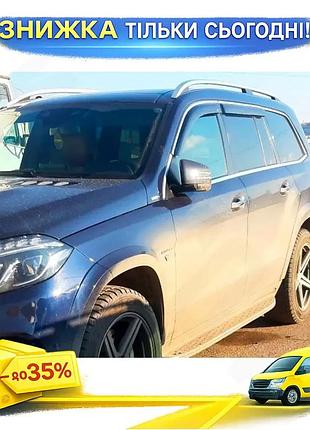 Вітровики з хромом hic для mercedes gle w167 4шт дефлектори вікон самоклейка для захисту від дощу та бру ku-22
