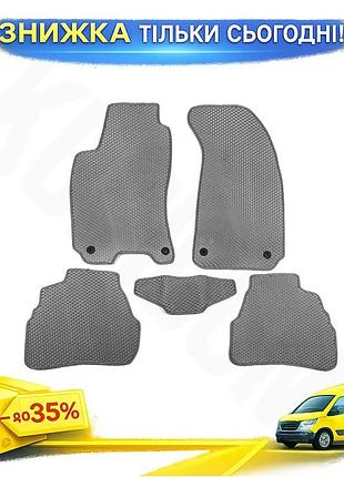Килимки eva сірі для volkswagen passat b5 1997-2005 гумові килимки для салону захисту від бруду ku-22