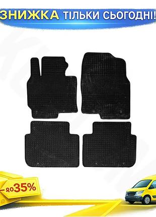 Гумові килимки з бортом 4 шт polytep для mazda cx-5 2012-2017 захисні килимки для салону авто ku-22