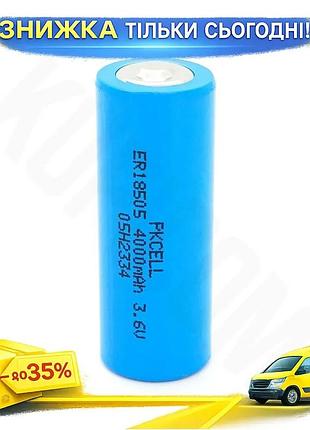 Ku литиевая батарейка pkcell universal fit 3,6v 4000мач для систем слежения резервной памяти фонариков uni2l_k