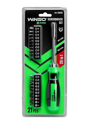 Викрутка winso pro з комплектом насадок 20шт