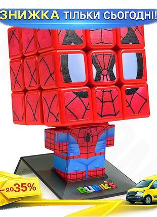 Ku головоломка rubik's кубик universal fit человек-паук 3х3 механическая игрушка для развития логики и uni2l_k