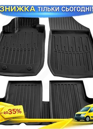 Коврики stingray 3d полиуретановые для renault logan mcv 2005-2013 5 шт резиновые коврики для салона ku-22