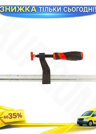 Ku струбцина столярная f universal fit 250х50мм усиленная для фиксации заготовок слесарные работы креп uni2l_k