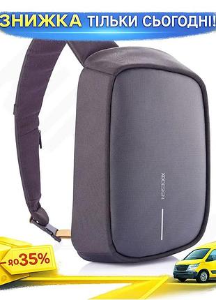 Ku рюкзак антизлодій через universal fit плече xd design чорний для чоловіків та жінок з usb портом та uni2l_k
