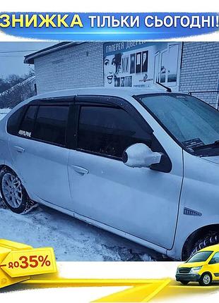 Ветровики sunplex sport для renault symbol 2008-2013 4шт дефлекторы окон самоклеящиеся для защиты от дож ku-22