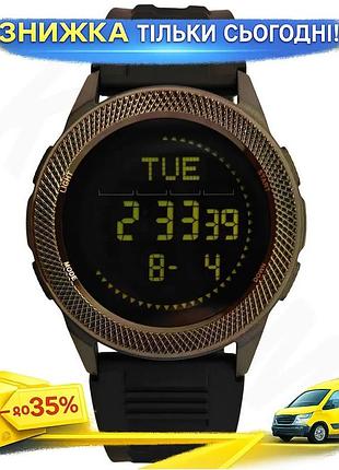Ku часы мужские тактические universal fit north edge водостойкие с компасом для спорта и активного отд uni2l_k