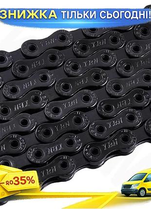 Ku цепь велосипедная grey's universal fit 11шв черная 116 звеньев для 11 скоростных кассет цепочка для uni2l_k