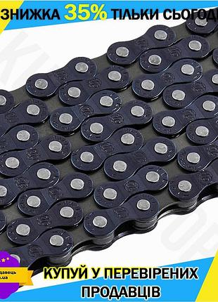 Ku цепь велосипедная grey's universal fit 6-7шв для шоссейного велосипеда 116 звеньев синий коричневый uni2l_k
